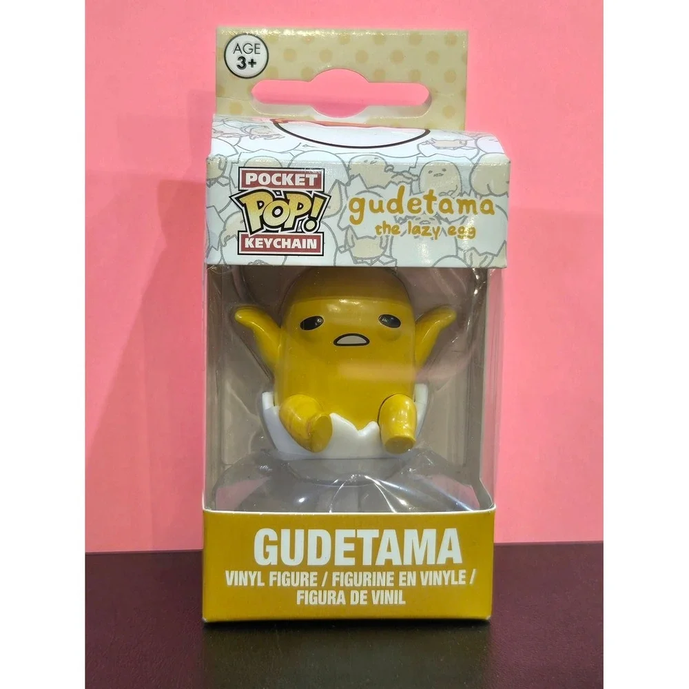 Funko x Sanrio Pocket Pop! Keychain Gudetama The Lazy Egg - Kawaii Bag Charm